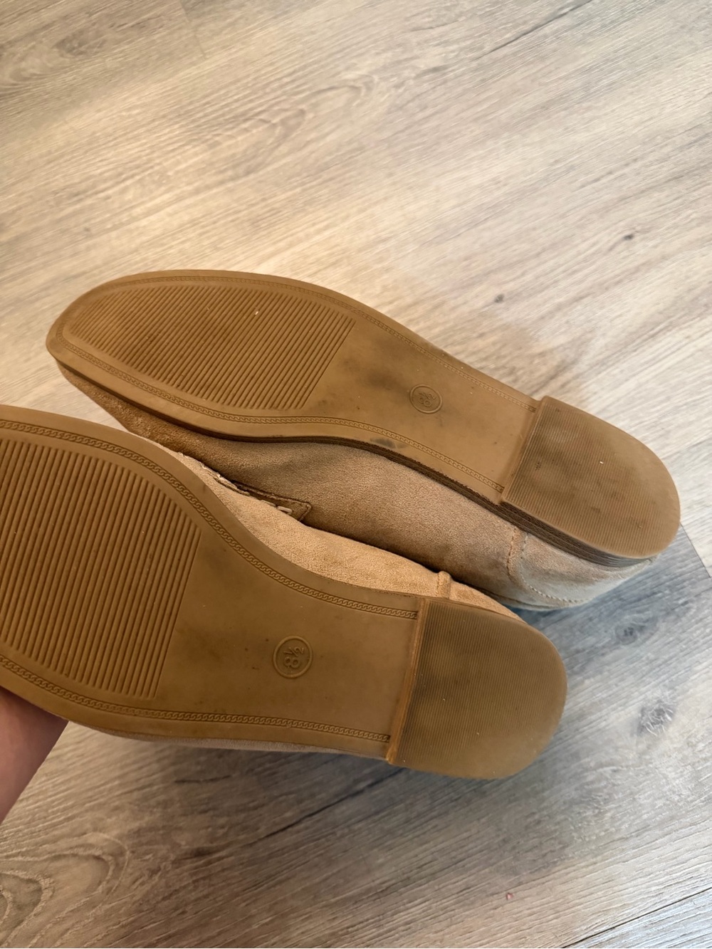 a new day Suede Loafers with Gold Horsebit - Tan - Picture 3 of 3